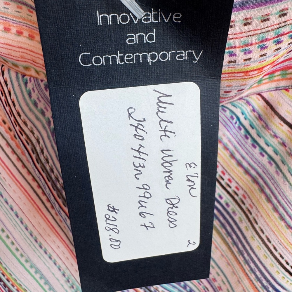 A.B.S. Allen Schwartz Multicolor Striped Deep V Halter
Dress Size 2 NWT - Picture 7 of 7